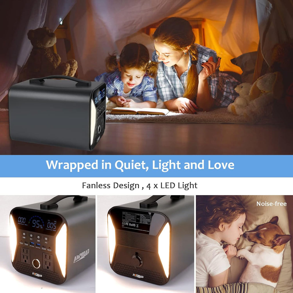 Portable Power Station 300Wh with AC/DC/QC USB Ports J56451