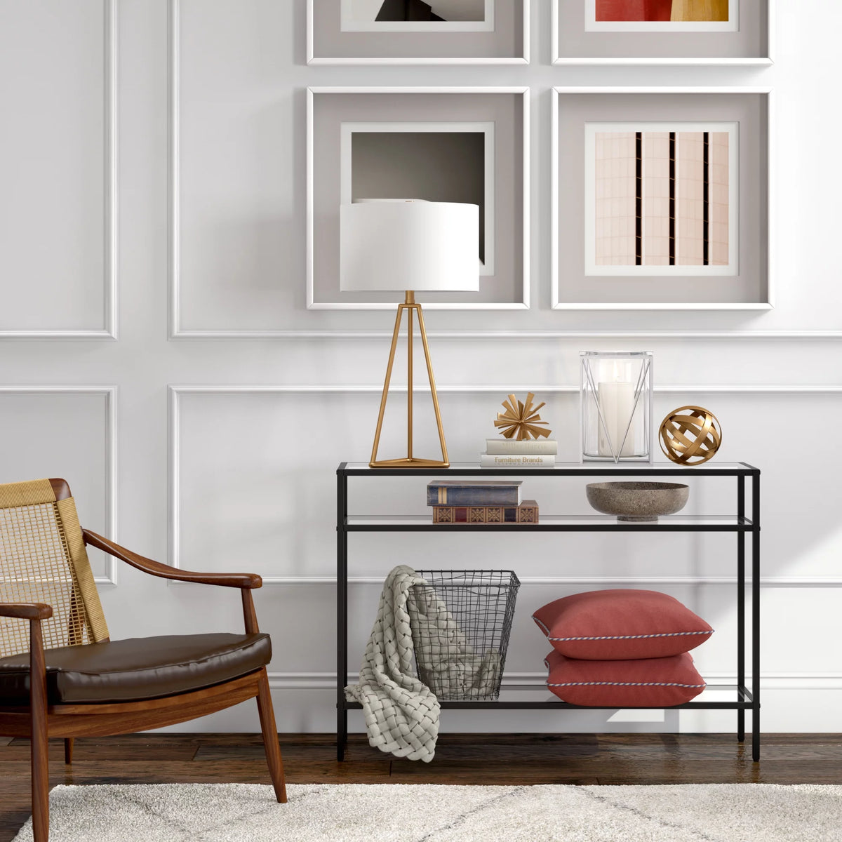 42" Wide Rectangular Console Table J273