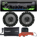 Car CD Receiver with SiriusXM Satellite Radio Tuner and Alpine Coaxial Speakers J213