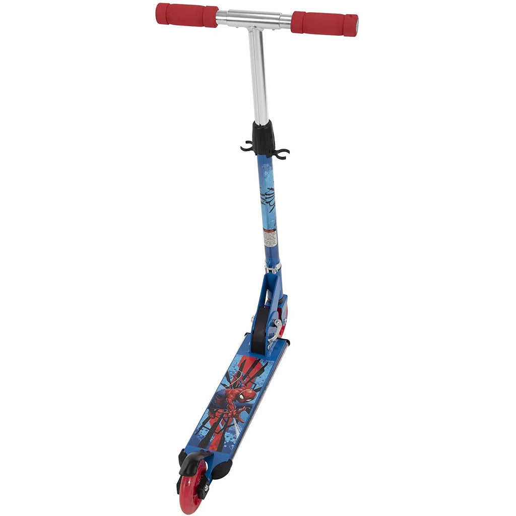 Spider-Man Steel 2 Wheel Scooter with LED Lights Z1842
