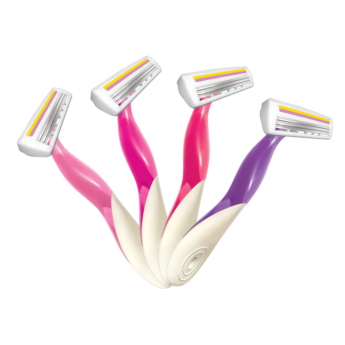 Scented Women's Disposable Razor, 3 Blade, 4 Pack Q2201