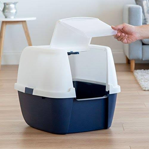 Navy Jumbo Cat Litter Box I24189