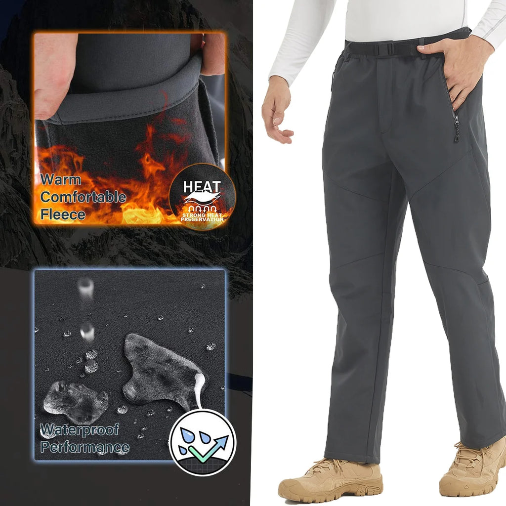 Waterproof Fleece Lined Softshell Ski Pants J732974