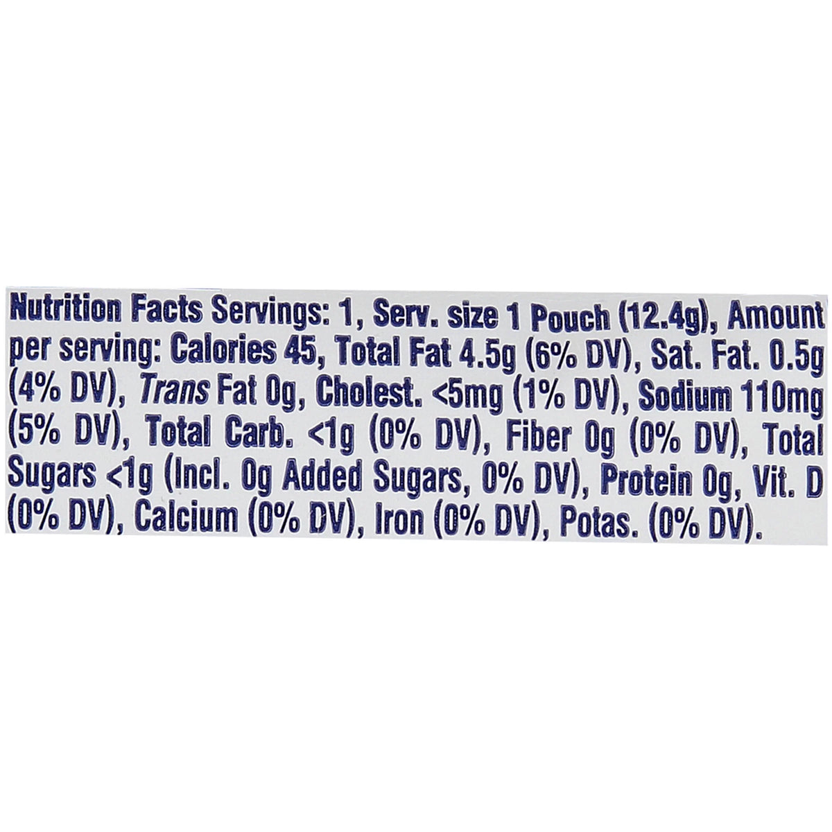 0.44 oz. Ranch Salad Dressing Packets, 200 per case V72401