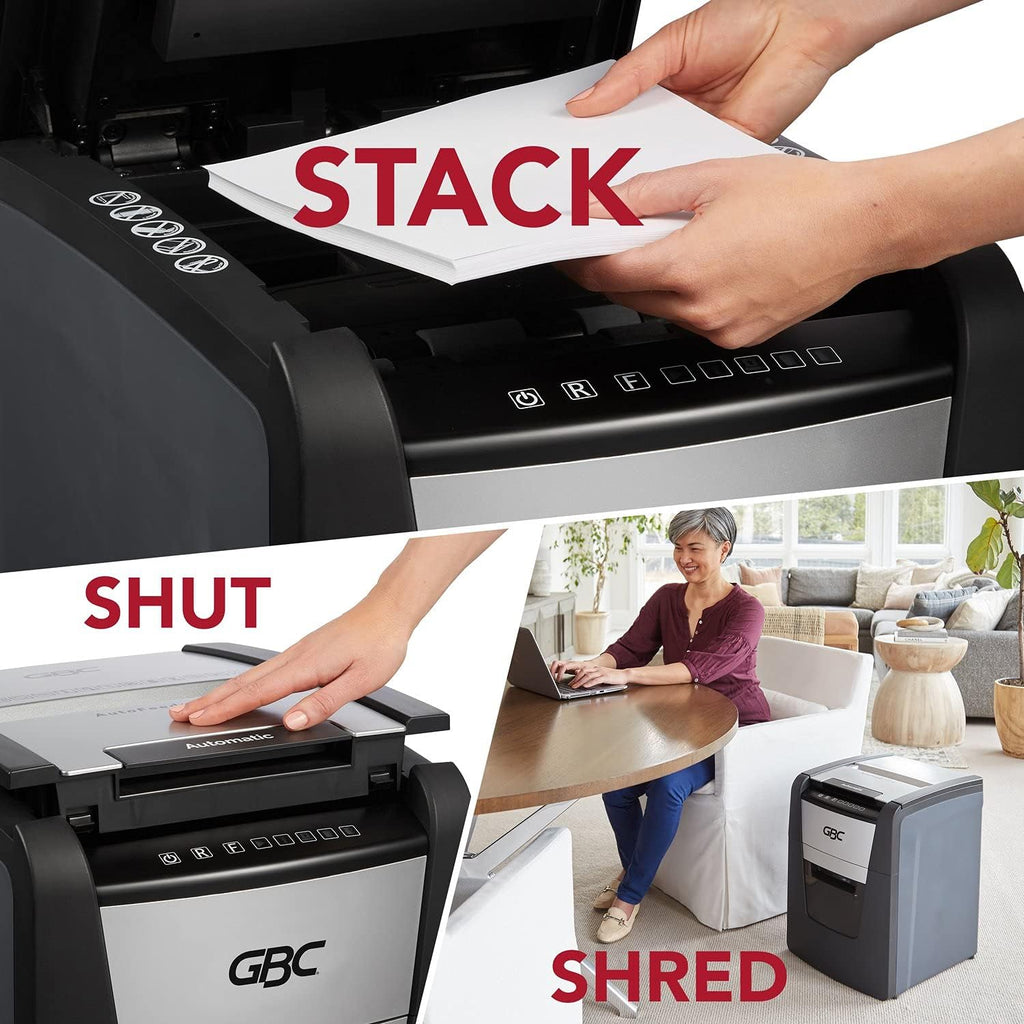 Auto Feed 100 Sheet Super Cross-Cut Paper Shredder N407