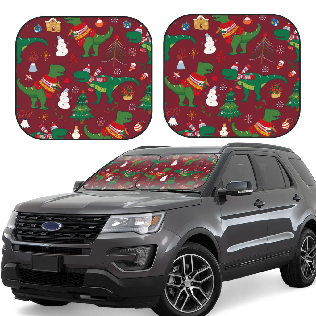 Windshield Sun Shade 2 Pack Foldable Car Sunshade D975