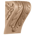 Small Block Acanthus Leaf Corbel, Red Oak N264473