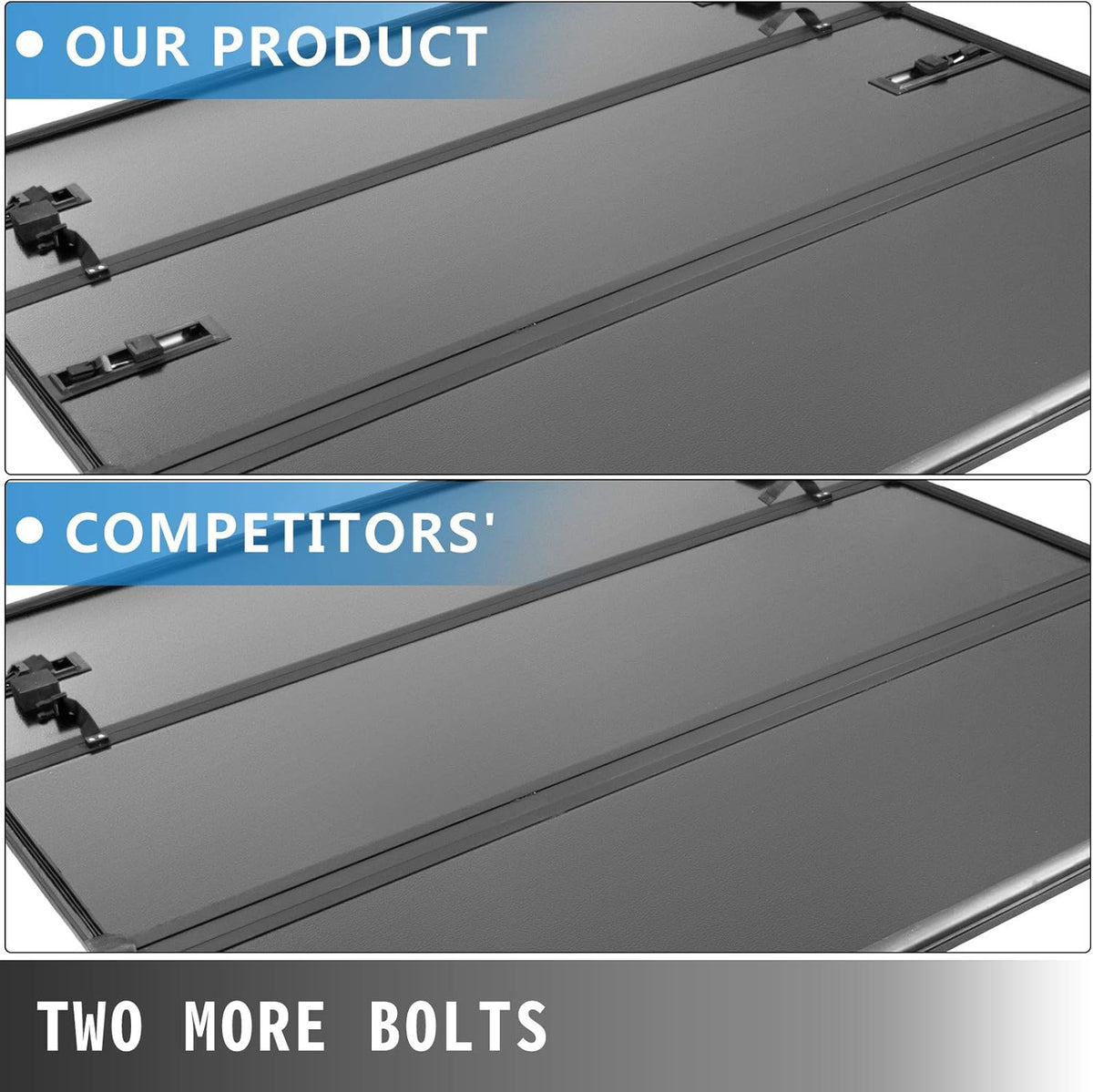 Tri-Fold Hard Truck Bed Tonneau Cover Q9869