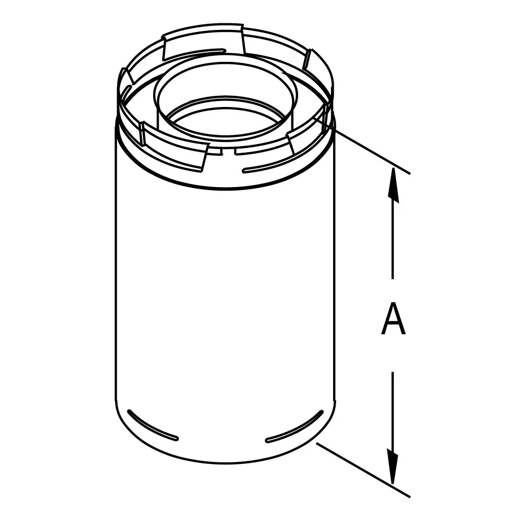 5" Inner Diameter Galvanized Vent Pipe U10102