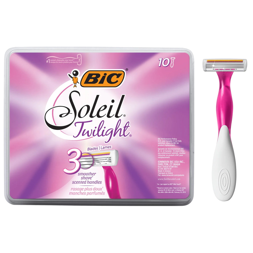 Scented Women's Disposable Razor, 3 Blade, 4 Pack Q2201