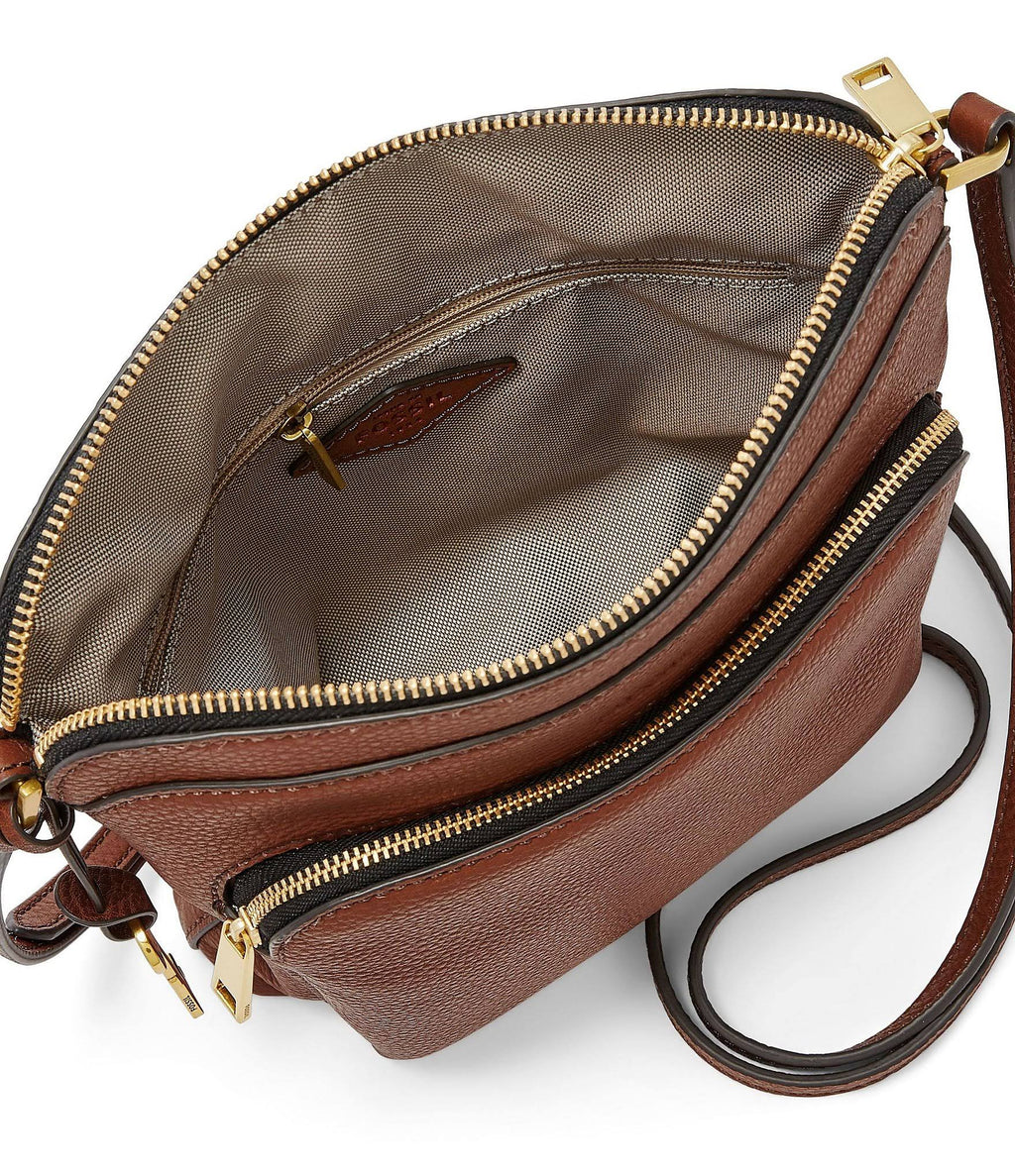 Black Leather Crossbody U360