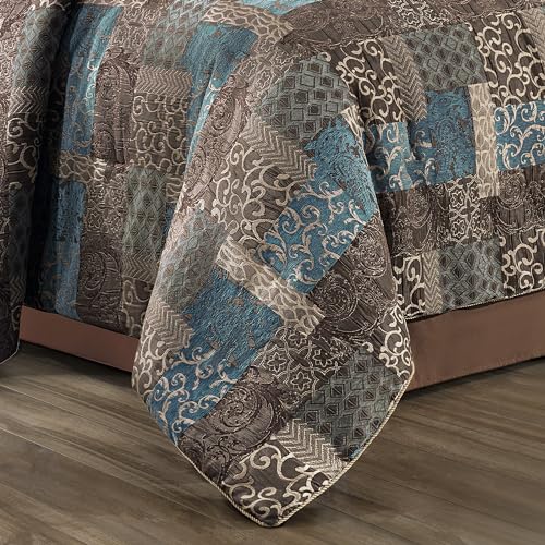 9-Piece King Jacquard Comforter Set with Euro Shams, Bedskirt, Decorative Pillow W450