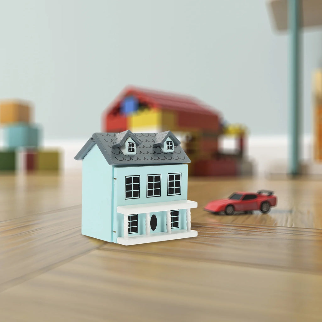 Miniature Wooden Doll House Villa N5260