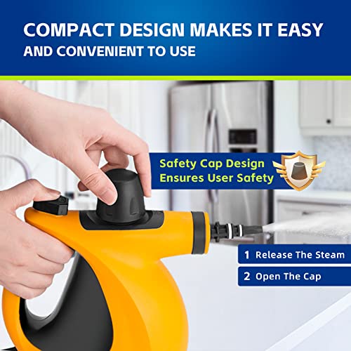 Handheld Pressurized Multi-Surface Steam Cleaner with 11pcs Accessories E331188