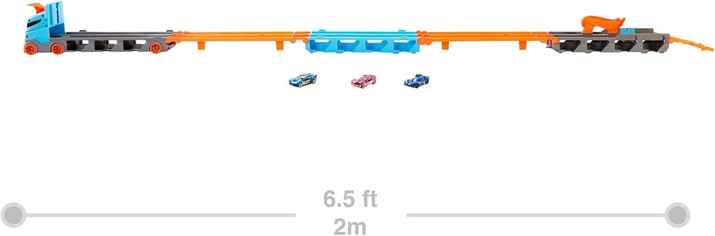 Storage Carrier with 3 1:64 Scale Cars & 6-Foot Drag Race Track U742767