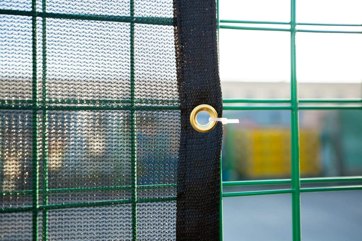 10 FT X 12 FT Heavy Duty Black Knitted Mesh Tarp with Grommets E92052