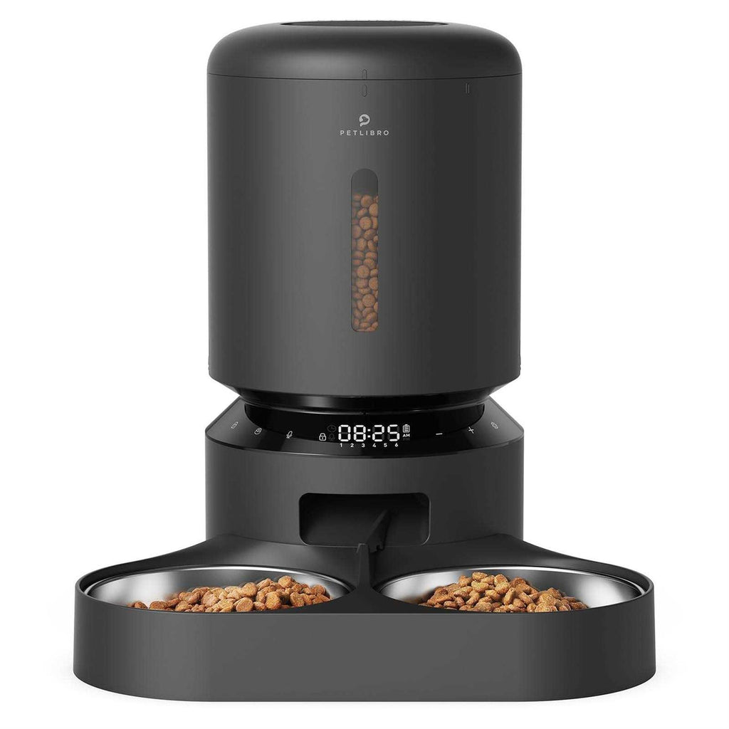 Automatic Cat Food Dispenser 5L with 2 Stainless Bowls F190