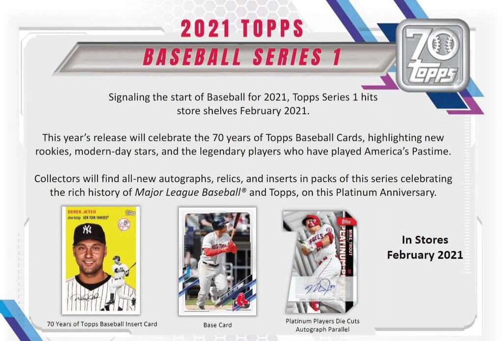 2021 Series 1 MLB Baseball Trading Cards 16 Packs S591