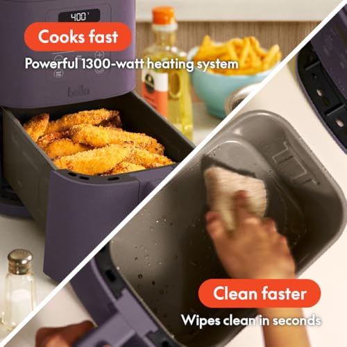 4Qt Slim Air Fryer with Ceramic Nonstick Coating Q999558