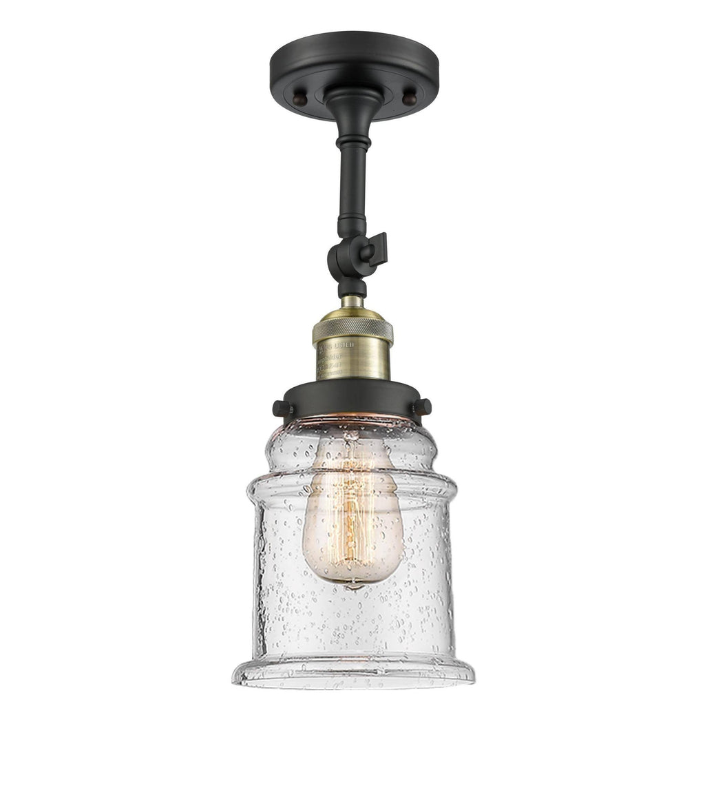 Antique Brass LED Semi Flush Mount I14149