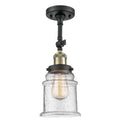 Antique Brass LED Semi Flush Mount I14149