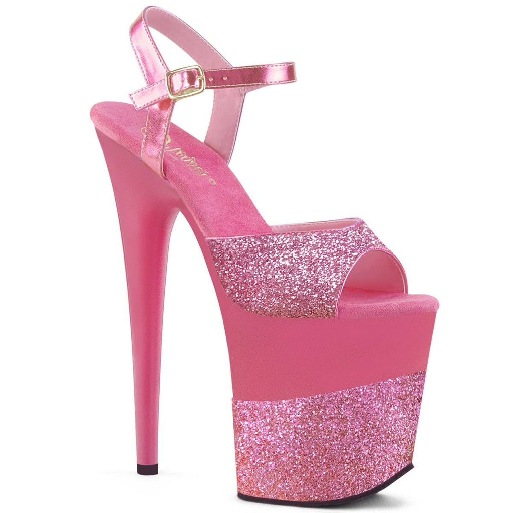 Gold 8x22 Heel Ankle Strap Platform S E55519