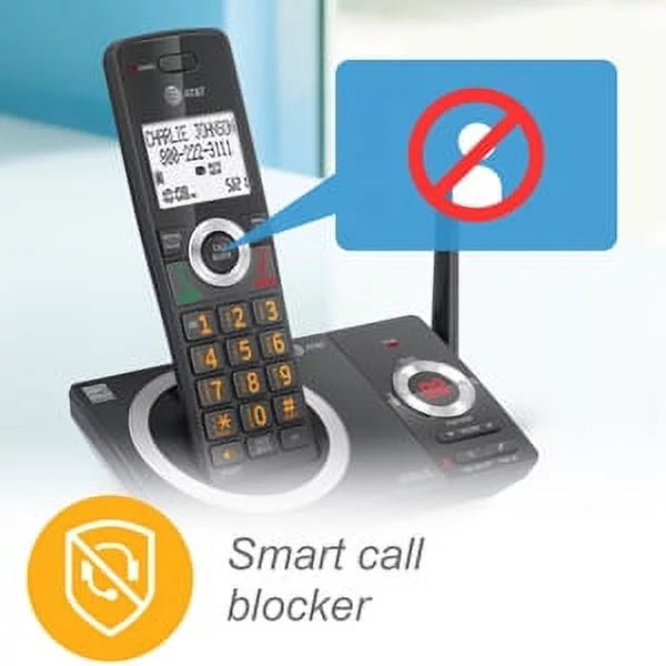 2-Handset Expandable Cordless Phone (Black) Y54257