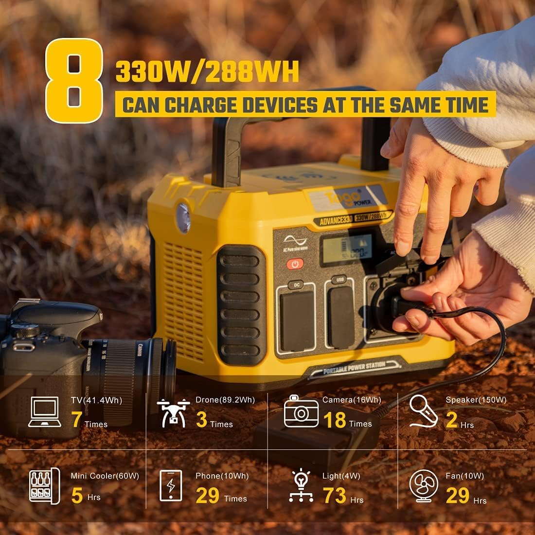 Portable Power Station 288Wh Lithium Battery 330W E460809
