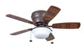 Oiled Rubbed Bronze Ceiling Fan with Light Kit T6567