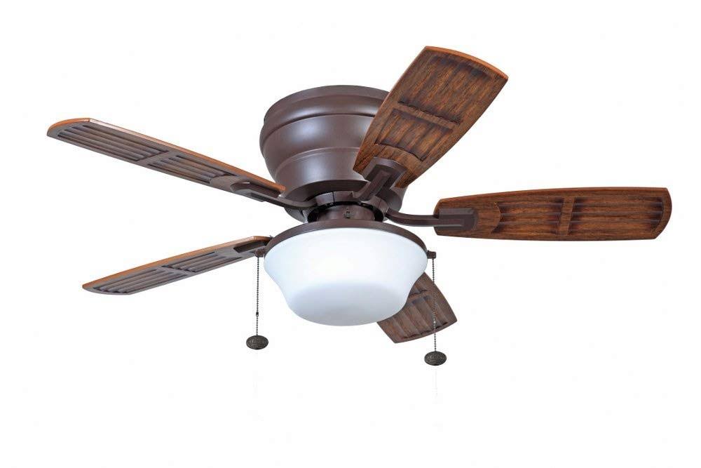 Oiled Rubbed Bronze Ceiling Fan with Light Kit T6567