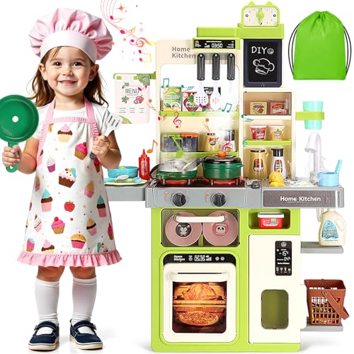 Green Kids Kitchen Playset with Sound and Light O77155