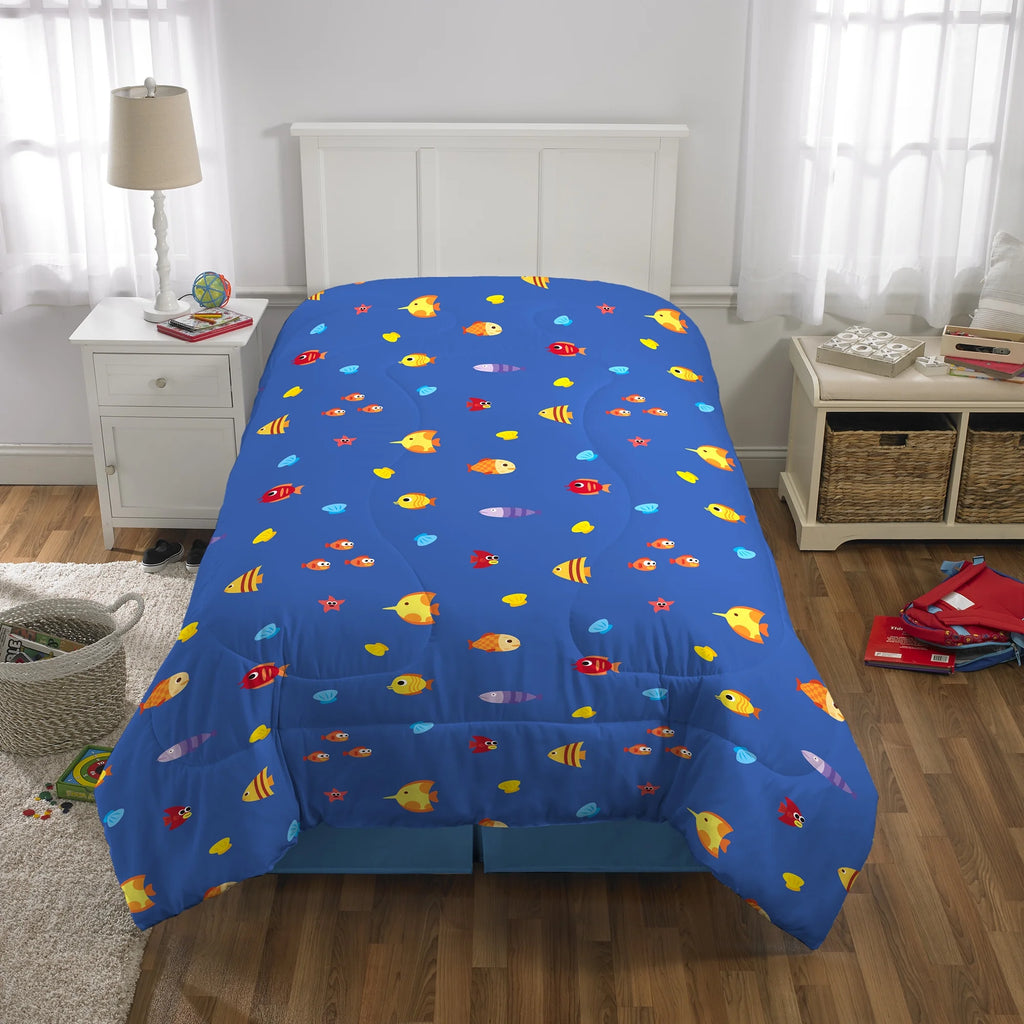 2-Piece Twin/Full Comforter Set, Reversible, Microfiber C4607