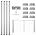 4 Pack Stainless Steel Cable Railing Post P65797