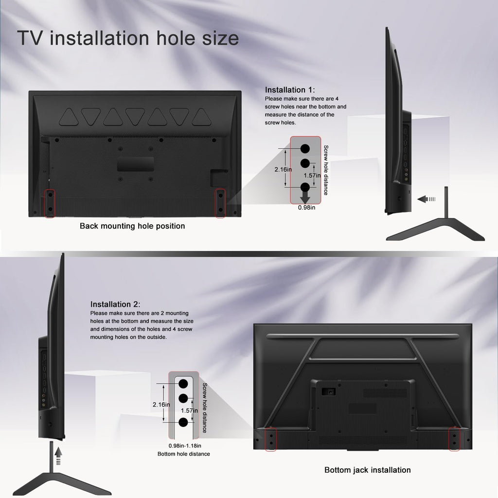 TV Stand with Mounting Legs V91369