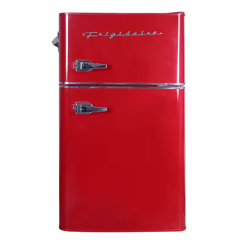 3.2 cu. ft. 2 Door Retro Mini Fridge in Red X312445