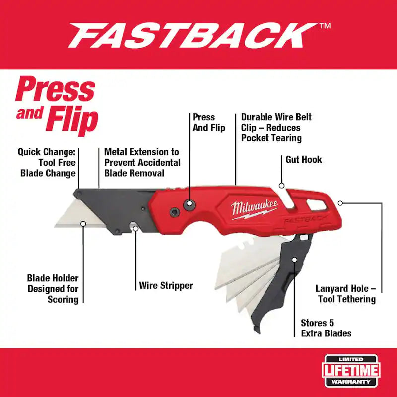 Tool Backpack with Folding Utility Knife and Utility Blade Set S749
