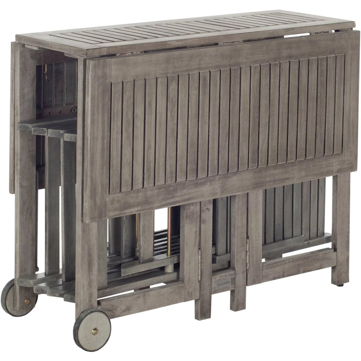 Grey Wash Outdoor Table with 4 Chairs N194