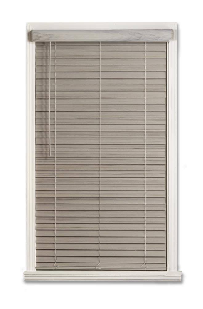 Cordless Faux Wood Room Darkening Horizontal Blind F770445