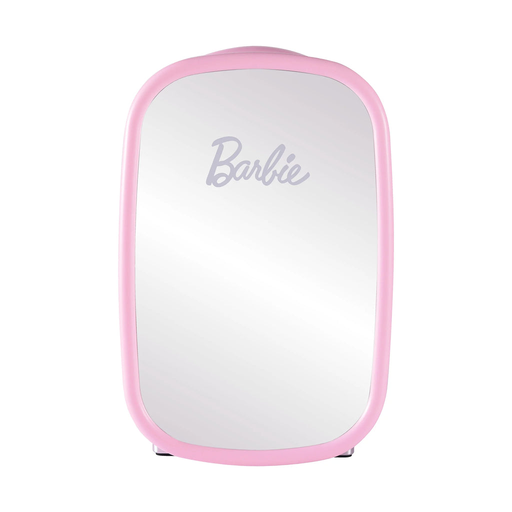 Pink 7L Mini Fridge with Glass Mirror Door N974