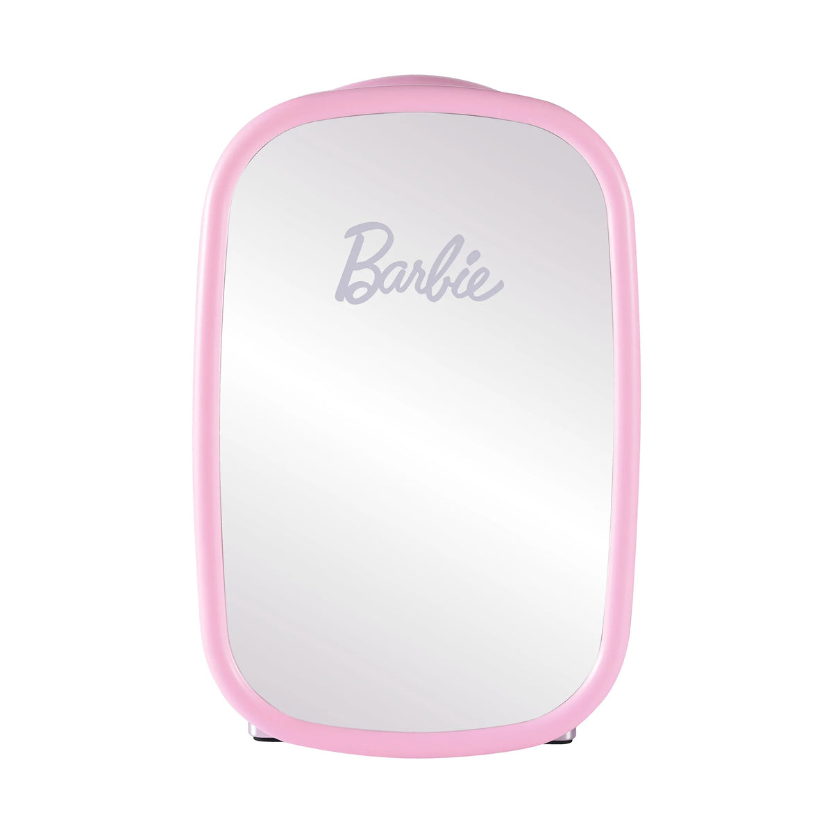 Pink 7L Mini Fridge with Glass Mirror Door N974