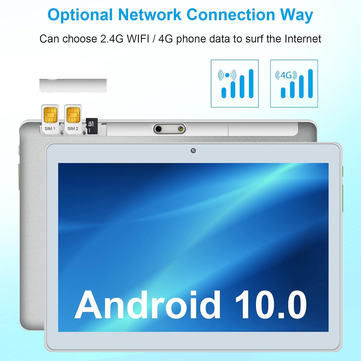 10 inch Android Tablet with 32GB ROM 4G Phone Call C228245