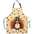 Snowman Cardinal Birds Christmas Kitchen Apron with Adjustable Strap and Two Pockets M397223