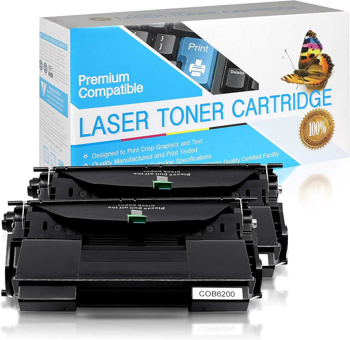 Compatible Toner Cartridge Replacement Black 2 Pack H564128