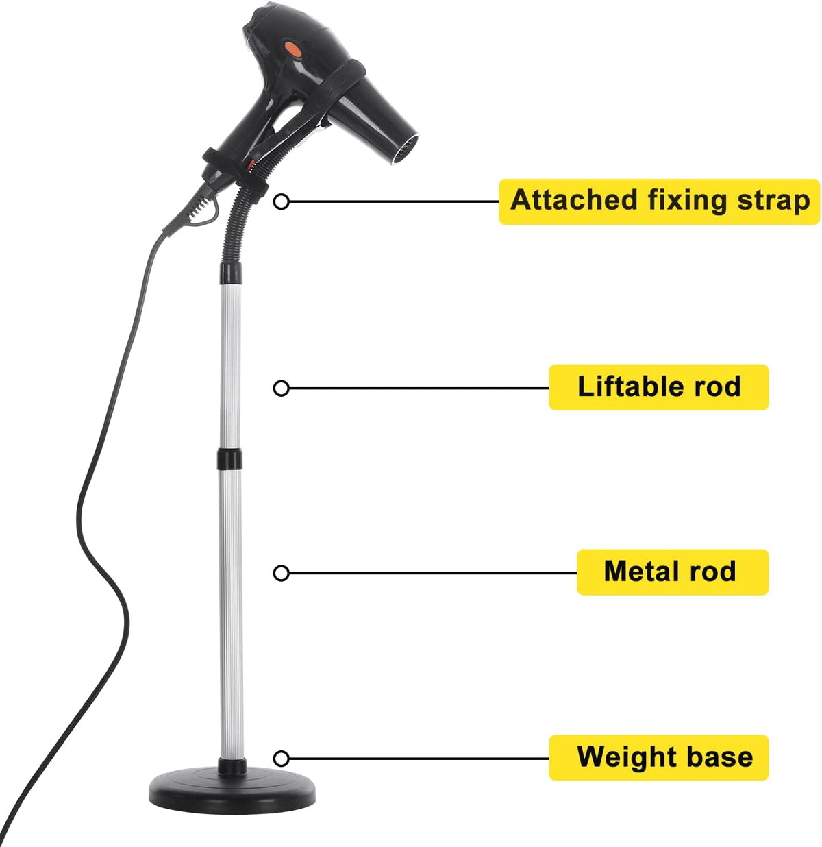 Adjustable Metal Hair Dryer Stand Holder C72359