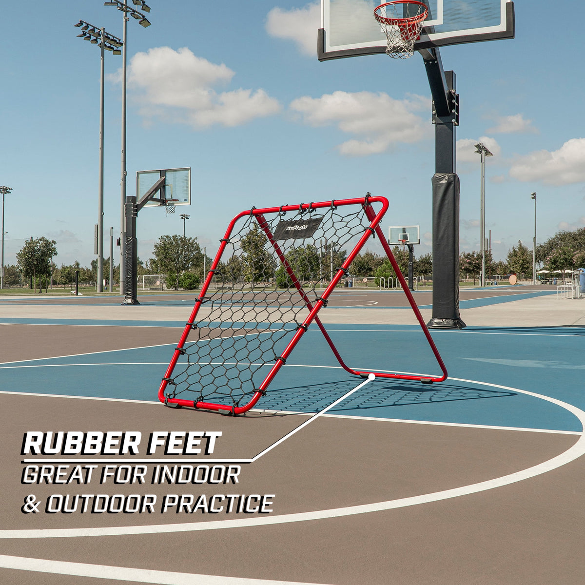 Basketball Rebounder with Adjustable Frame F573977