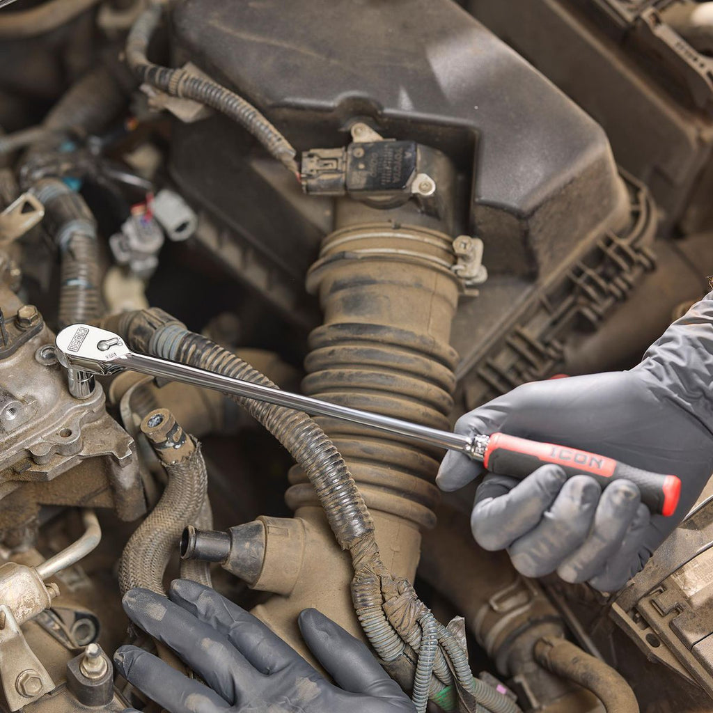 1/4 in. Drive 12-1/2 in. Extra-Long Ratchet with Comfort Grip Y59271