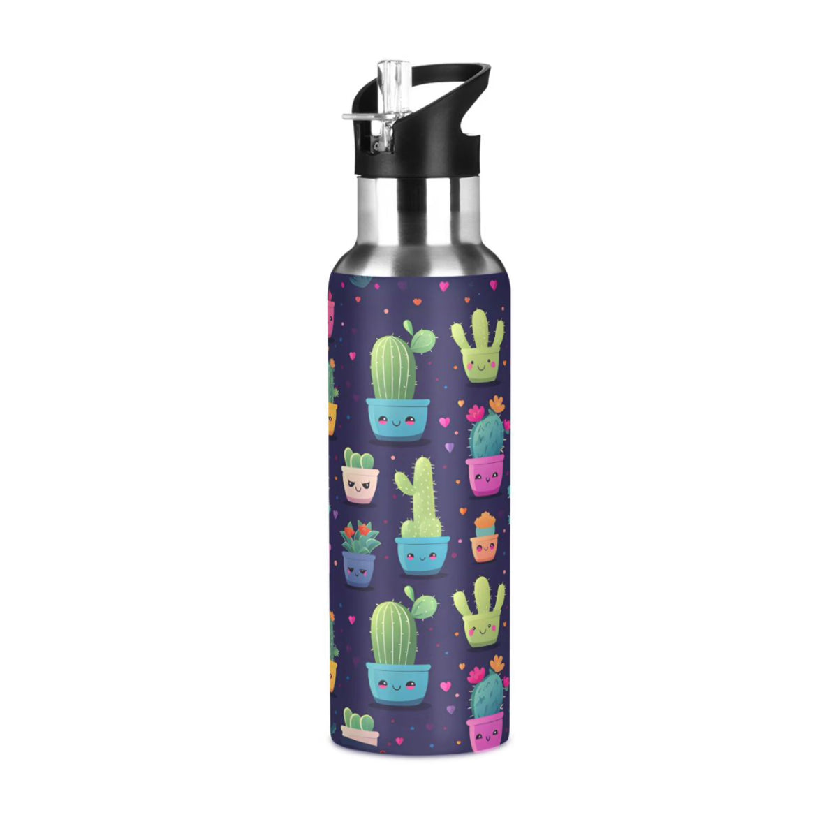 Stainless Steel Insulated Water Bottle with Straw Lid N6219
