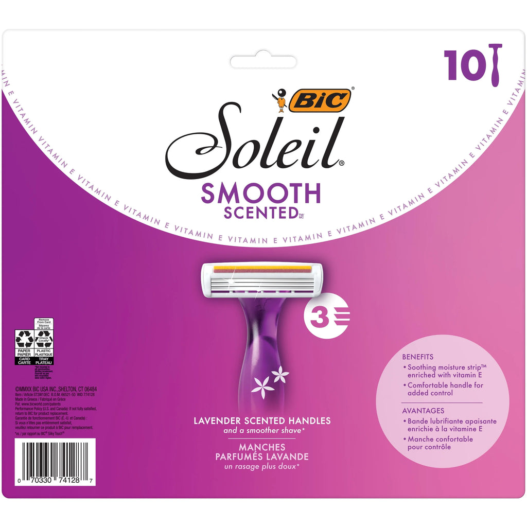 Scented Women's Disposable Razor, 3 Blade, 4 Pack Q2201