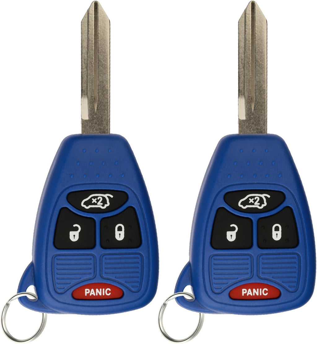 Blue Keyless Entry Remote Control Car Key Fob (Pack of 2) A228144