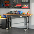 Mobile Workbench with Four Lockable Casters J6068